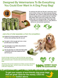 100% recyclable dog poop bags